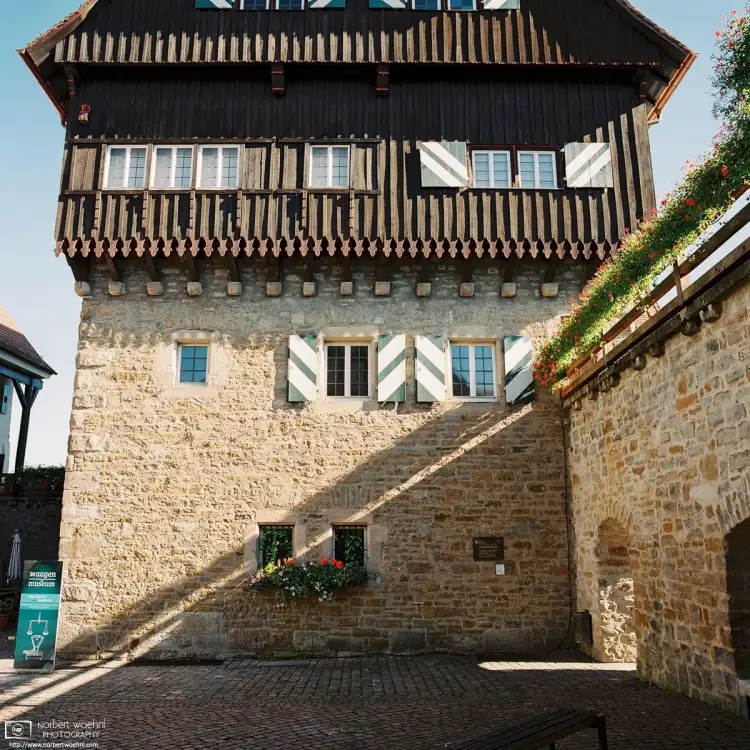 The Zollernschloss is a late-medieval city castle in Balingen, Germany. Over the centuries, it has served varied roles from a wardens seat to a brewery.