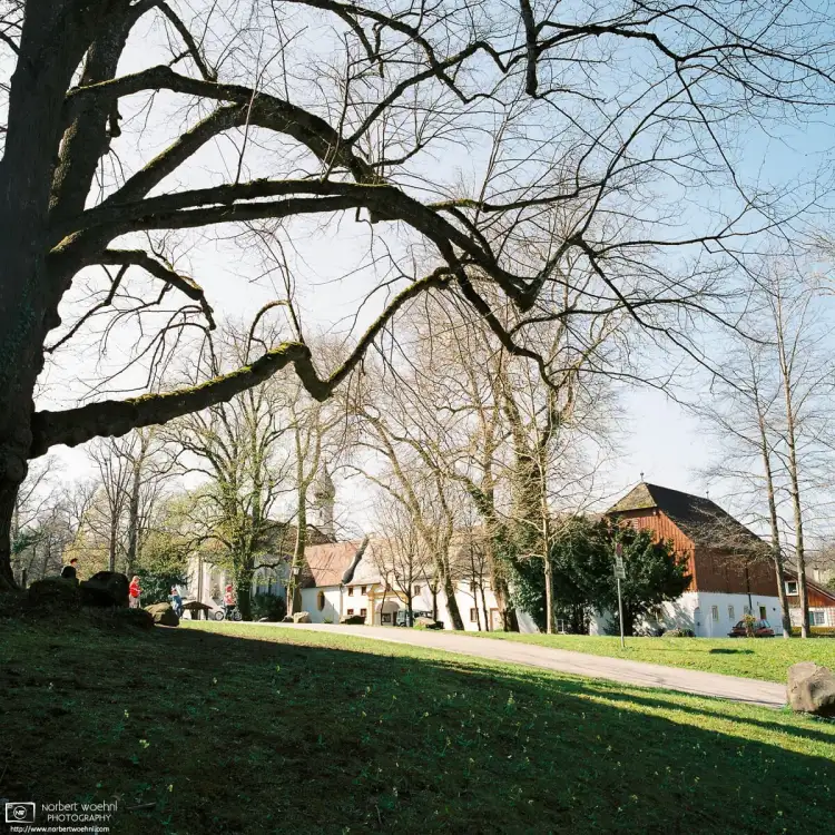 A nice spring day outside Bernried Monastery, located in close proximity to Lake Starnberg in Bavaria, Germany.