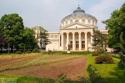 The Romanian Athenaeum (Ateneul Rom&acirc;n) is a neoclassical concert hall in Bucharest, Romania, opened in 1888.