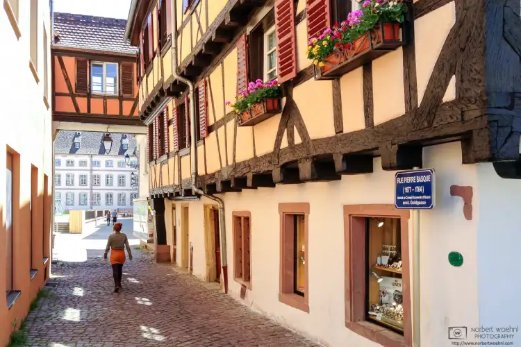 An impression from a mid-day walk on a pleasant spring day in the beautiful historic town of Colmar, France.
