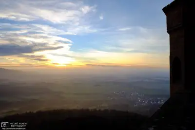 Scenery as seen from Hohenzollern Castle in southwestern Germany.