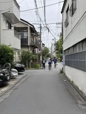 Quiet morning scene from a residential backstreet in the Oharacho area of Itabashi Ward in Tokyo, Japan.