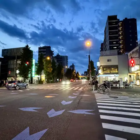 As I stepped out of the kickboxing gym last night, this was the scene along the Nakasendo, a major road traversing the Itabashi ward of Tokyo, Japan.