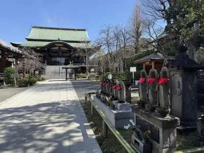 Looking towards the Main Hall at Nanzoin Temple in the Itabashi Ward of Tokyo, Japan
