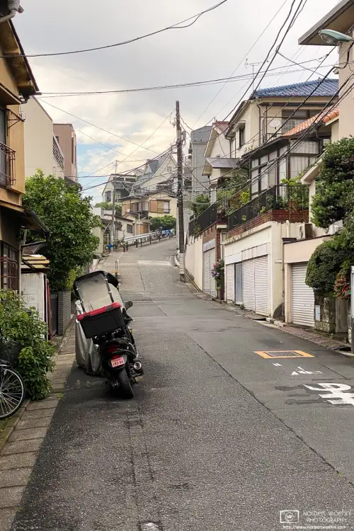 A quiet scene from an early-morning walk around the Shimura area of Itabashi Ward in Tokyo, Japan.