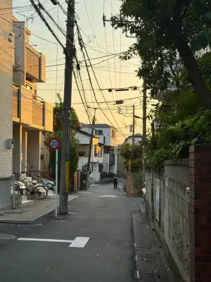 Early-evening scene from a backstreet in the Ōharachō area of Itabashi Ward in Tokyo, Japan.