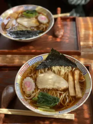 Japanese Noodles at Uno Cafe in Katori, Chiba Prefecture, Japan.