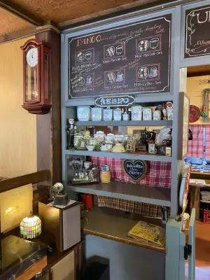 Interior of Uno Cafe outside Katori Shrine in Katori, Chiba Prefecture, Japan.