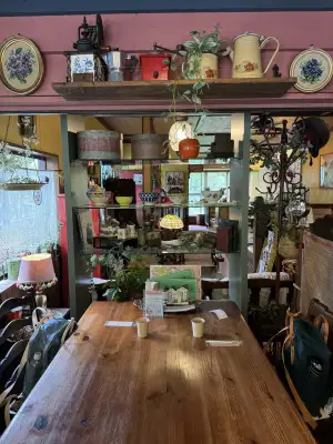 Interior of Uno Cafe outside Katori Shrine in Katori, Chiba Prefecture, Japan.