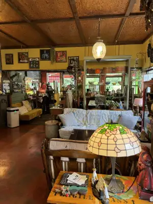 Interior of Uno Cafe outside Katori Shrine in Katori, Chiba Prefecture, Japan.