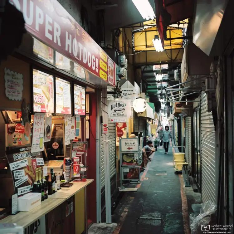 Harmonica Yokocho is a small stretch of tiny shops, eateries and bars located to the north of Kichijōji station in Tokyo, Japan.