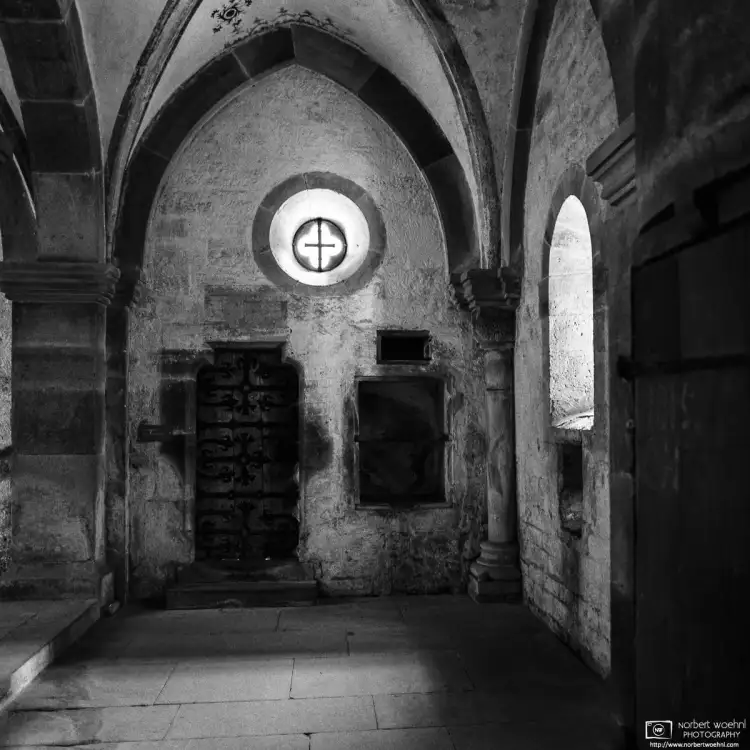 Detail of a corner in the Abbey Church of Maulbronn Monastery, a UNESCO World Heritage site in Southwestern Germany.