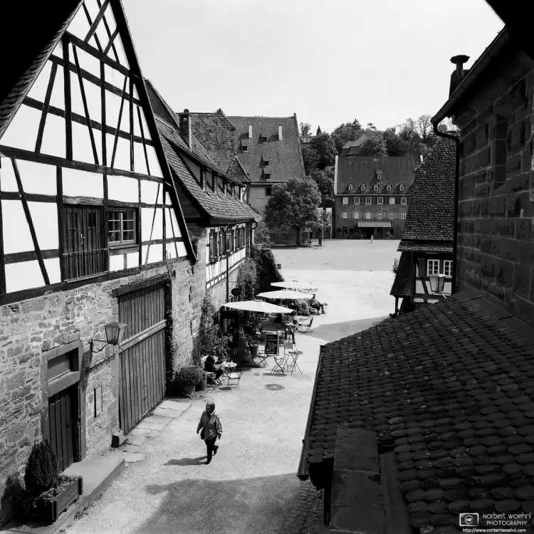 A view over the roofs of some of the old buildings on the premises of Maulbronn Monastery, a UNESCO World Heritage site in Southwestern Germany.