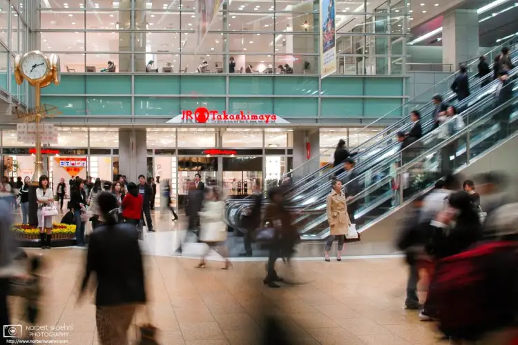 Sometimes it’s good to stand still amidst the daily hustle and bustle. JR Nagoya Station, Nagoya, Japan.