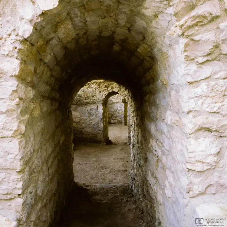 A look at the casemates of Hohenneuffen Castle in southwestern Germany. The oldest portions of these structures date back to the 16th century.