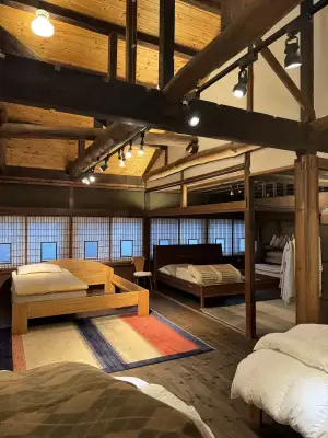 Interior detail from Kanazawaya, a bedding store in Takasaki, Gunma Prefecture.