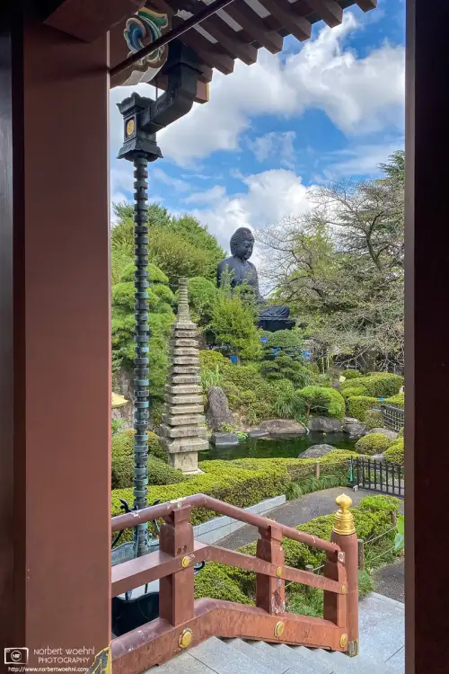 Jōrenji Temple in the Itabashi ward of Tokyo, Japan, is home to the Tokyo Daibutsu (Big Buddha of Tokyo).