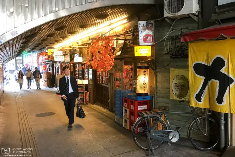 The Yurakucho Concourse in Tokyo, Japan, is home to a surprising amount of small bars and eateries.
